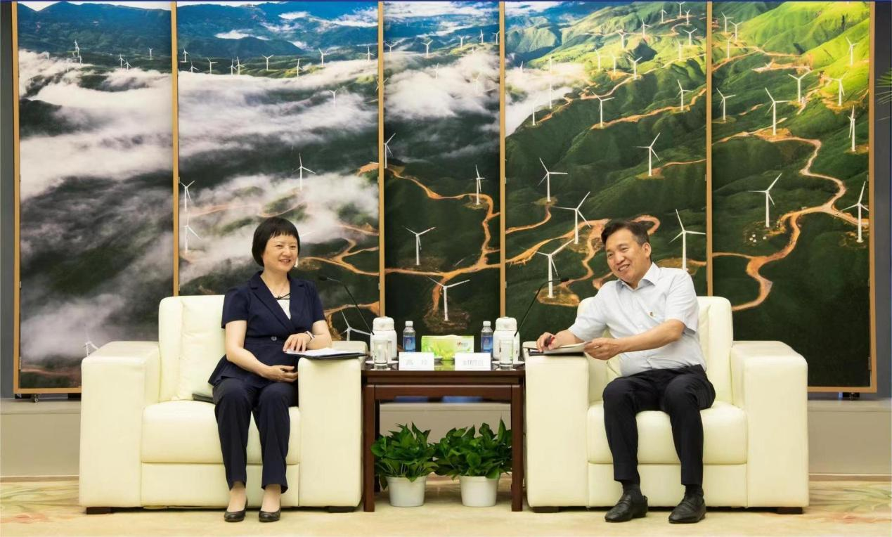 高玲拜訪國家電投黨組書記、董事長劉明勝